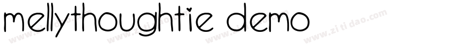 MellyThoughtie Demo字体转换